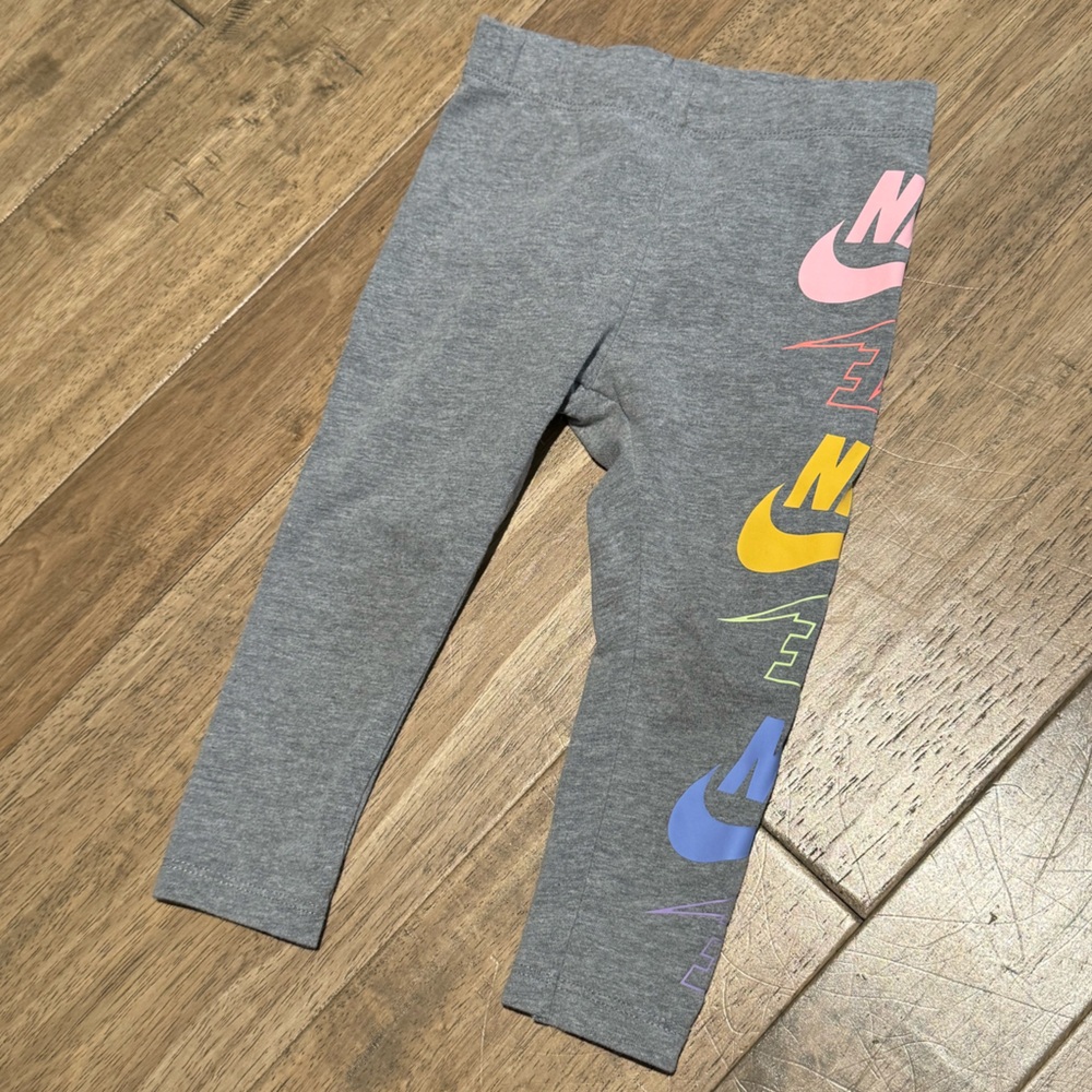 2T toddler Nike logo stretch pants leggings / tights